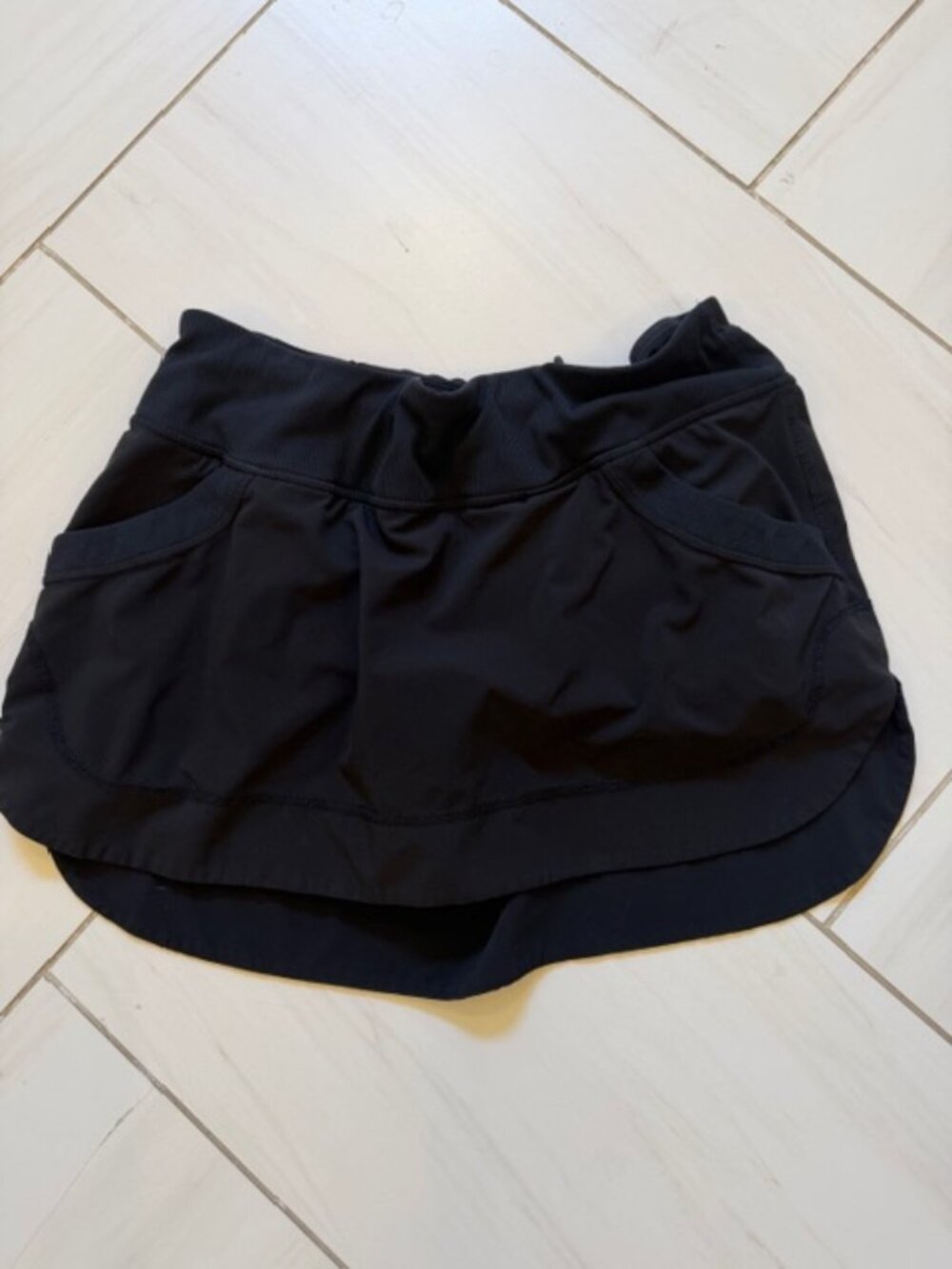 Black Lululemon skirt with shorts lining